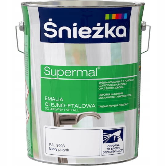 Śnieżka Emalia Supermal biała 5 l