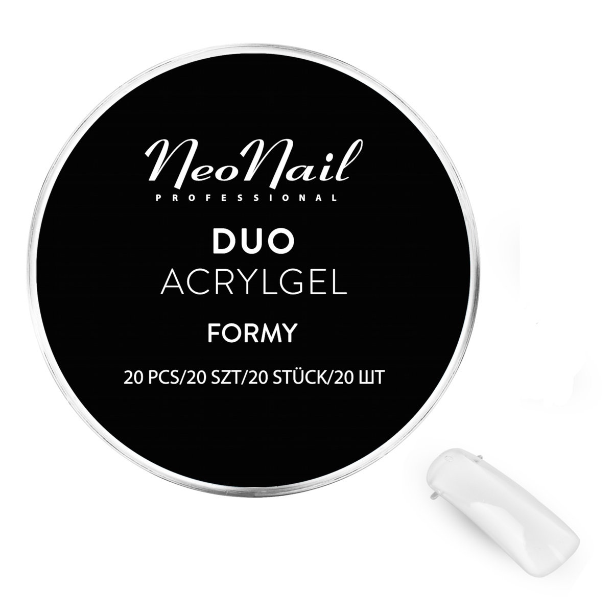 Neonail formy Duo AcrylGel do budowy przedłużania