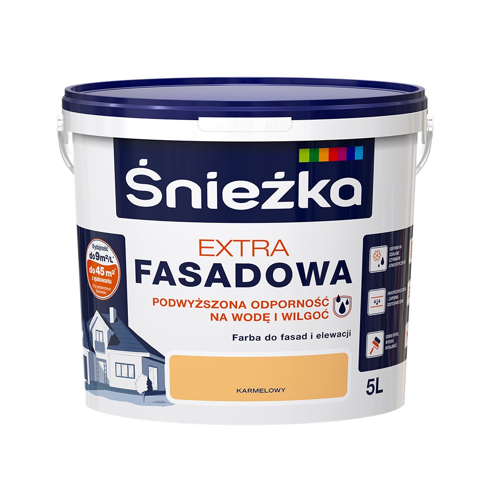 Śnieżka Extra Fasadowa Farba do fasad i elewacji karmelowy 5 L