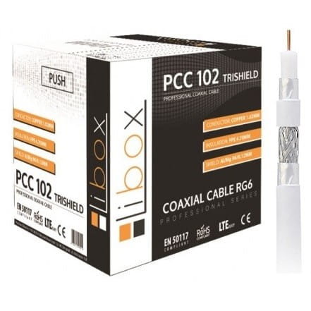 Kabel koncentryczny PCC102 trishield HD LIBOX  /rolka 300m/