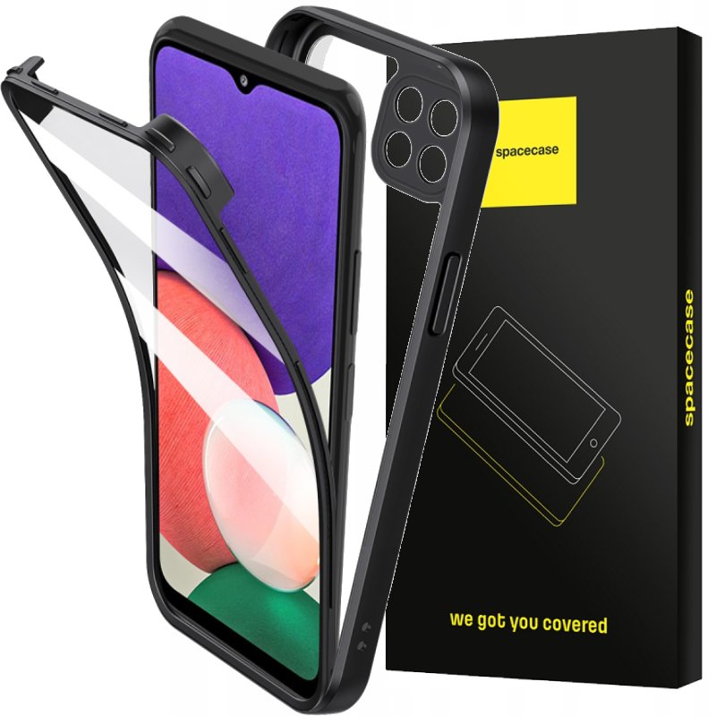 ETUI PANCERNE BEETLE 360° CASE PRZÓD I TYŁ OBUDOWA POKROWIEC GALAXY A22 5G CZARNY