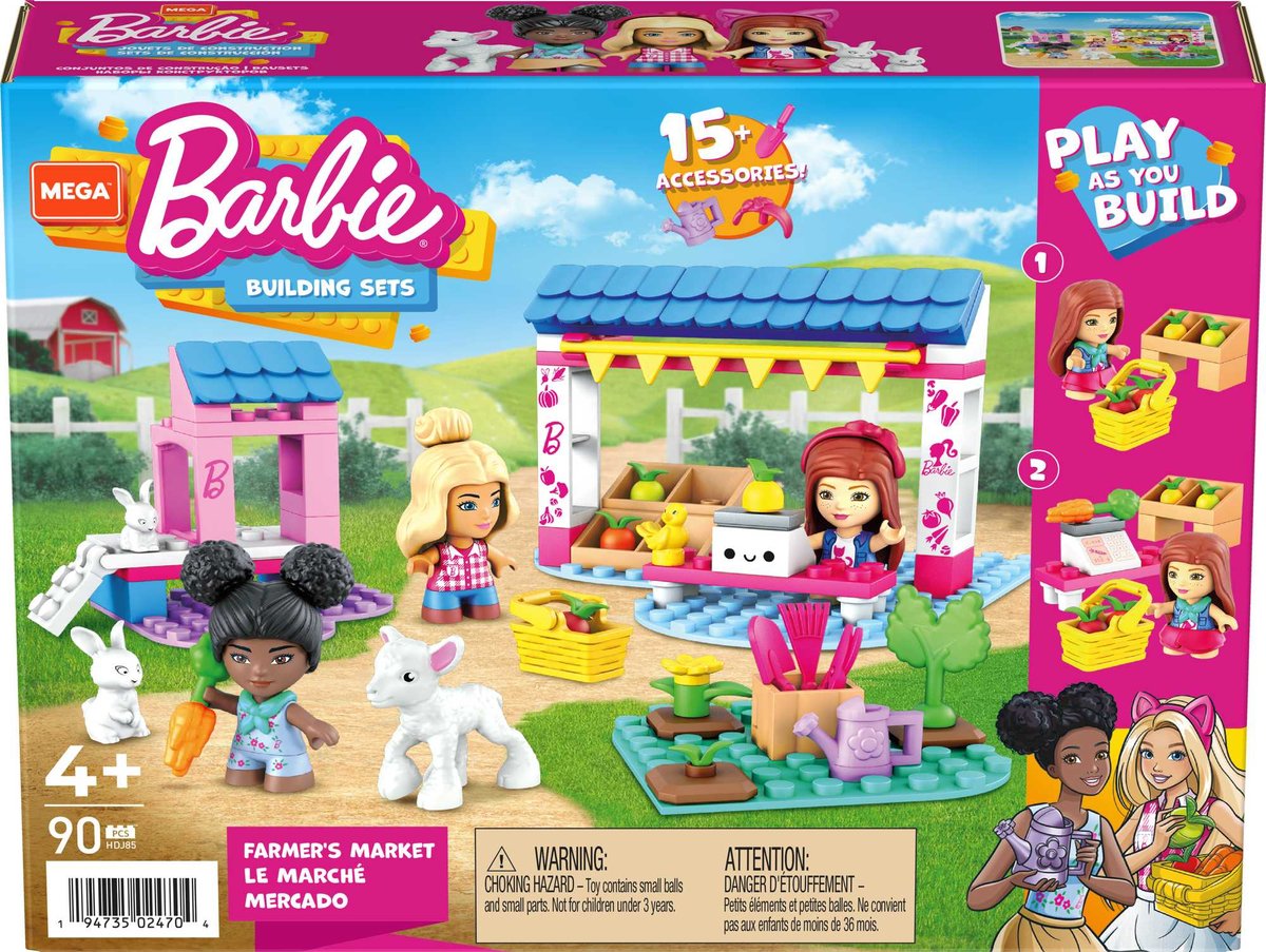 Mega Bloks Klocki Barbie Targ farmerski HDJ85