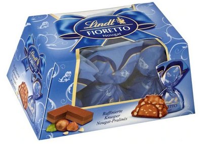 Lindt, praliny Fioretto z nadzieniem nugatowym, 138 g