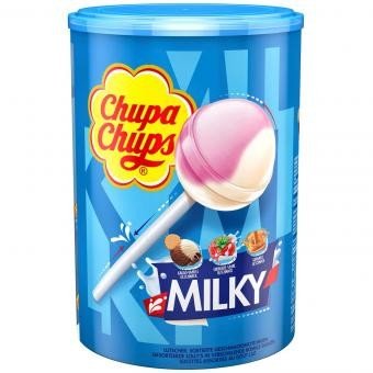 Chupa Chups, lizaki mleczne Milky, 100 sztuk
