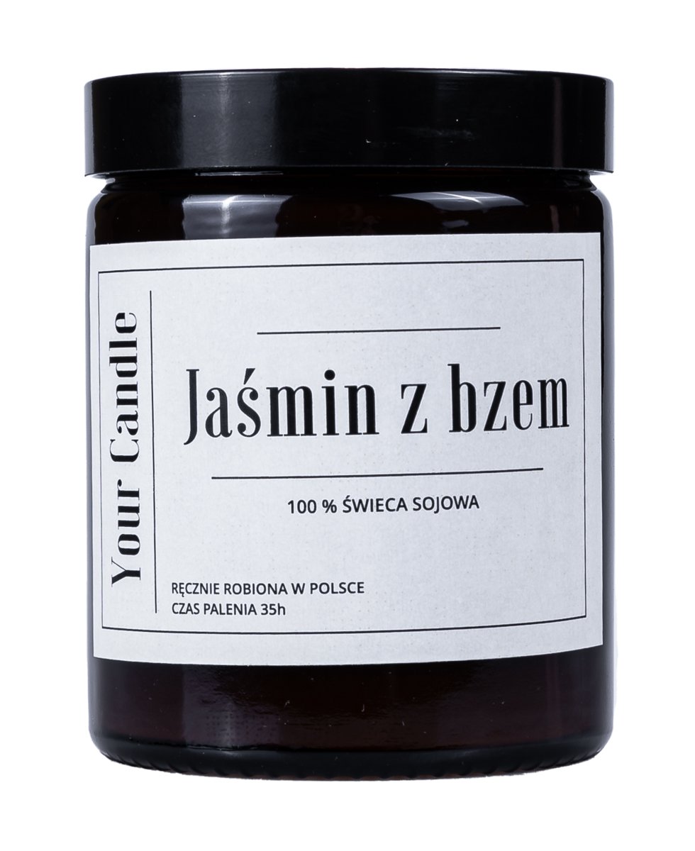 YOUR CANDLE (ŚWIECE SOJOWE) ŚWIECA SOJOWA JAŚMIN Z BZEM 180 ml - YOUR CANDLE BP-5904890543089