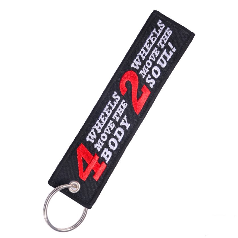 Brelok 4 WHEELS MOVE THE BODY 2 WHEELS MOVE THE SOUL  motor motocykl