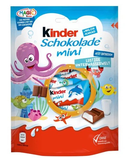 Kinder, mini czekoladki, 120 g