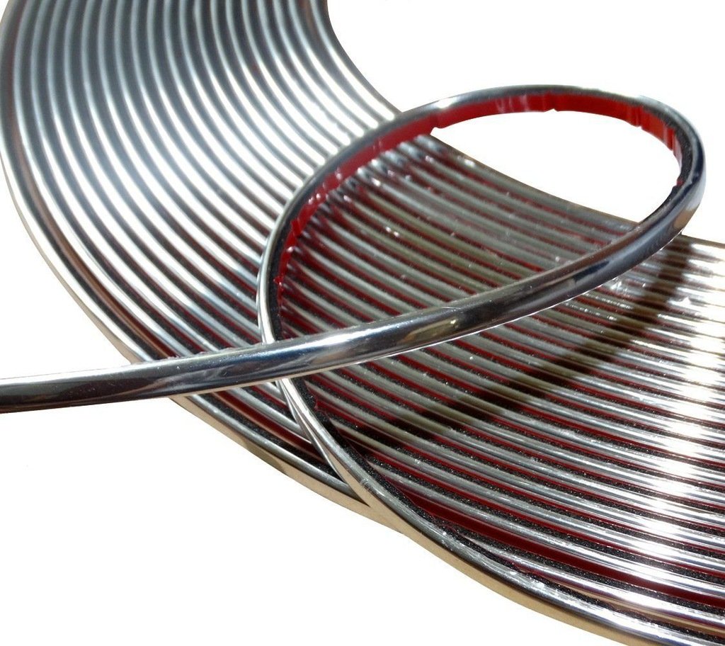 LISTWA OZDOBNA CHROMOWANA LISTWY CHROM 3,5 mm (8m)