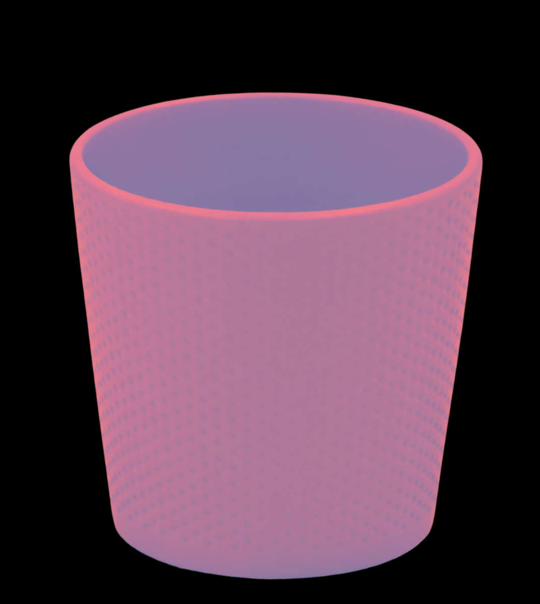 Osłonka ceramiczna LUZON różowa 12,5 cm