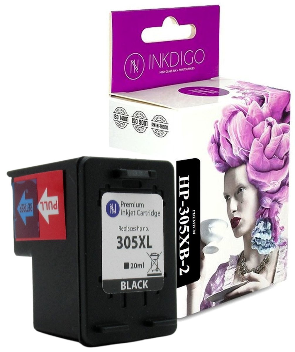 INKDIGO 305XL zgodny Tusz do HP Deskjet 2320 2710 2720 2752 Czarny 21ml