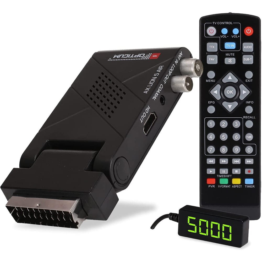 Tuner DVB-T2 H.265 OPTICUM AX LION 5 AIR