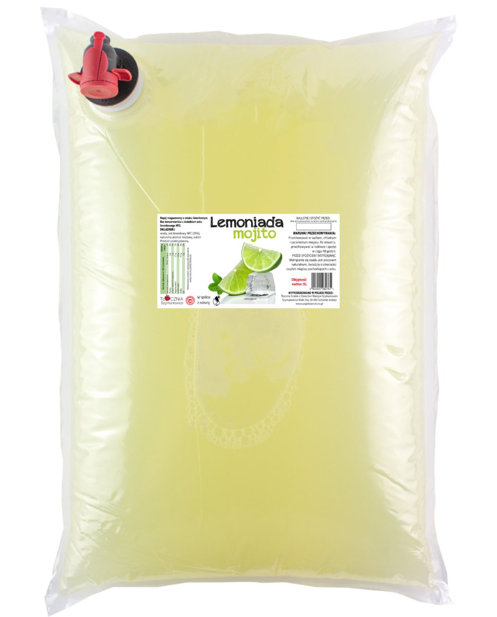 Tłocznia Szymanowice, lemoniada mojito, 5 l