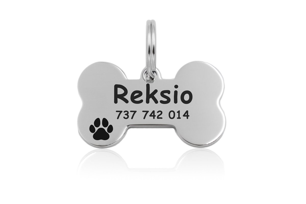 Adresówka Identyfikator Dla Psa Kota Kość Metal
