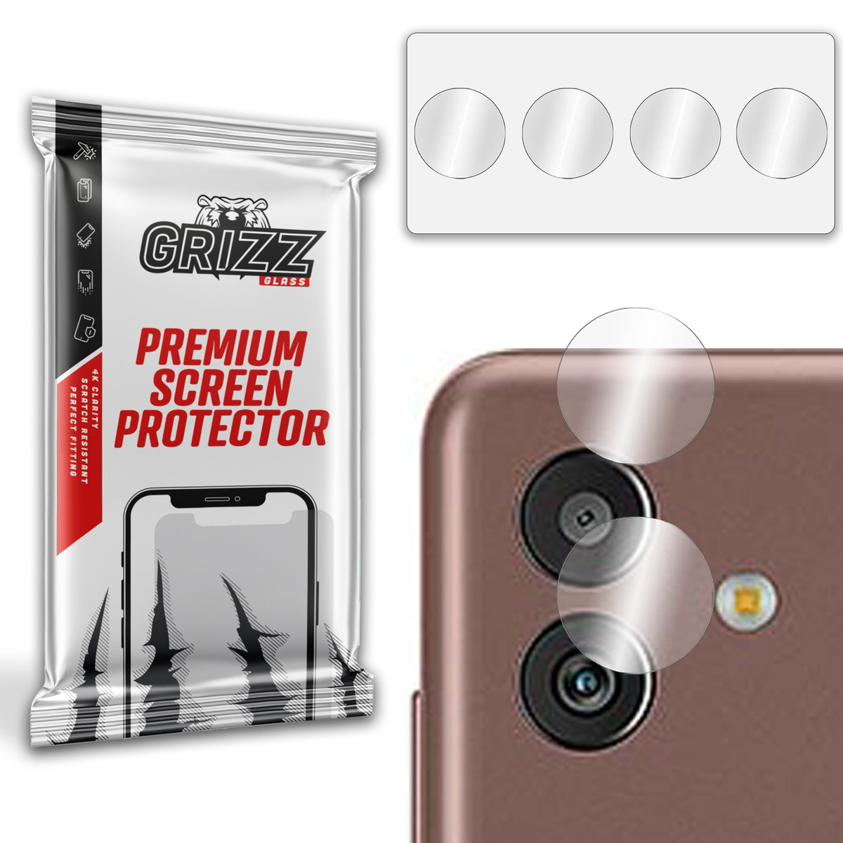 Grizzglass Hybridglass Camera Szkło Hybrydowe Na Obiektyw Do Samsung Galaxy M13 5G