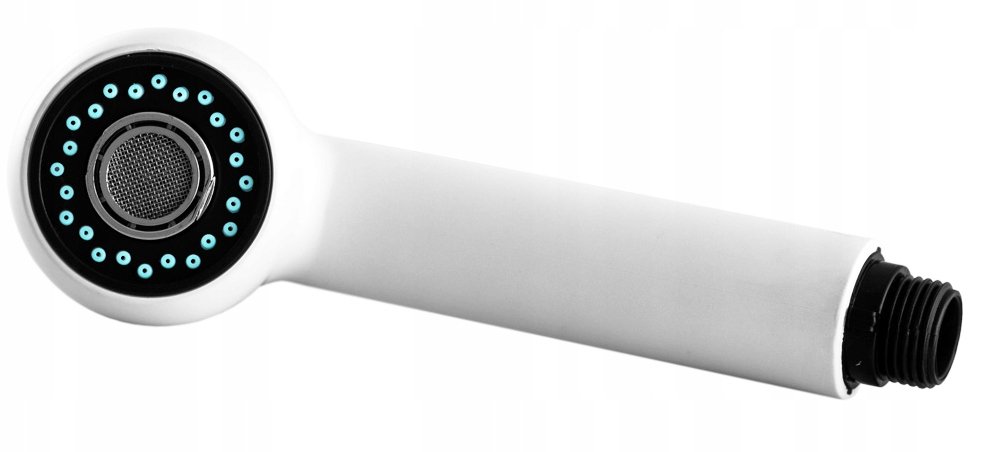 Słuchawka Do Baterii Z Wyciąganą Wylewką Biała