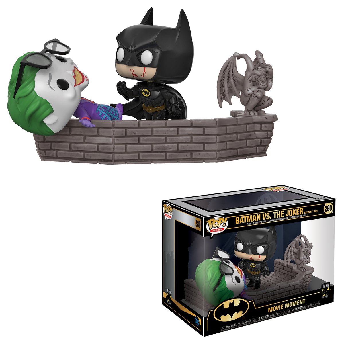 Funko POP! Movie Moments, figurka kolekcjonerska, Batman, Batman Vs. The Joker, 280