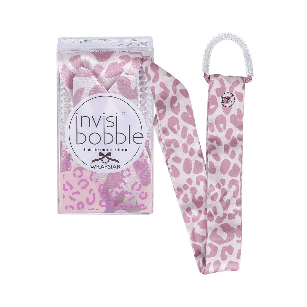 Invisibobble, Wrapstar, Gumka ze wstążką urban safari cat in the city