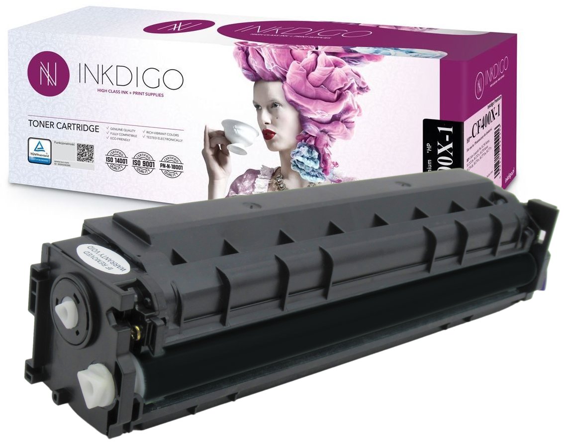 INKDIGO CF400X zgodny Toner do HP LaserJet 252DW 252N 274DN 277DW 277N Black