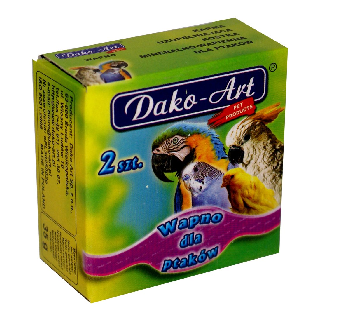 Dako-Art Wapno Dla Ptaków 2szt 6791