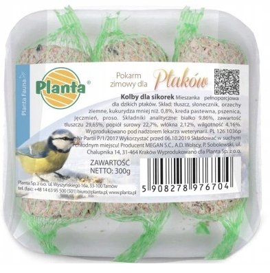 Pokarm energetyczny dla sikorek kolba 3 szt