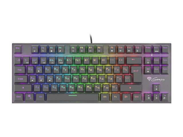 Genesis THOR 300 TKL RGB Gaming keyboard RGB LED light RU Black Wired NKG-1825