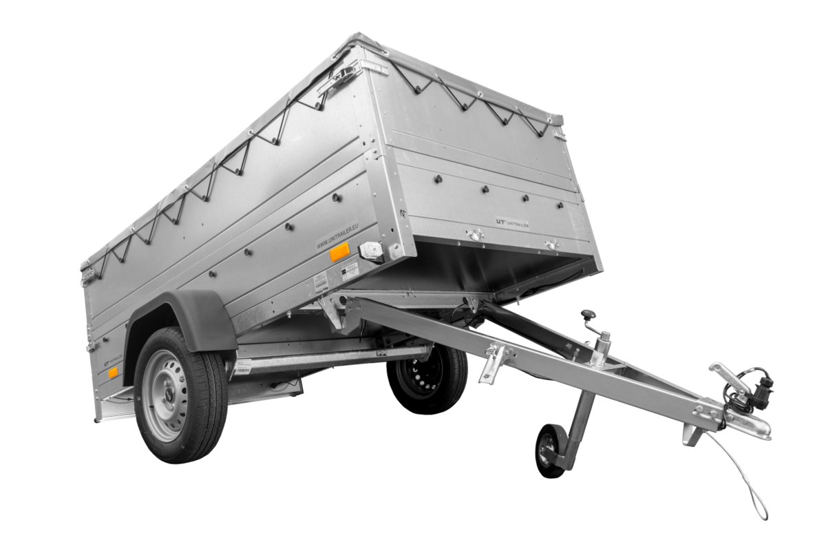 Temared sp. z o.o. PRZYCZEPA GARDEN TRAILER 230 KIPP Z KOŁEM PODPOROWYM, BURTAMI BIS, STELAŻEM H-0 I POKROWCEM SZARYM UT004518