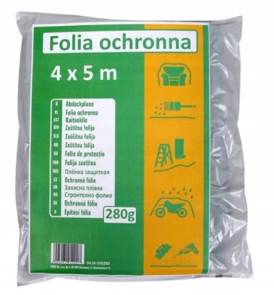 KAEM Folia Ochronna 4 x 5m 280G Budowlana Kaem