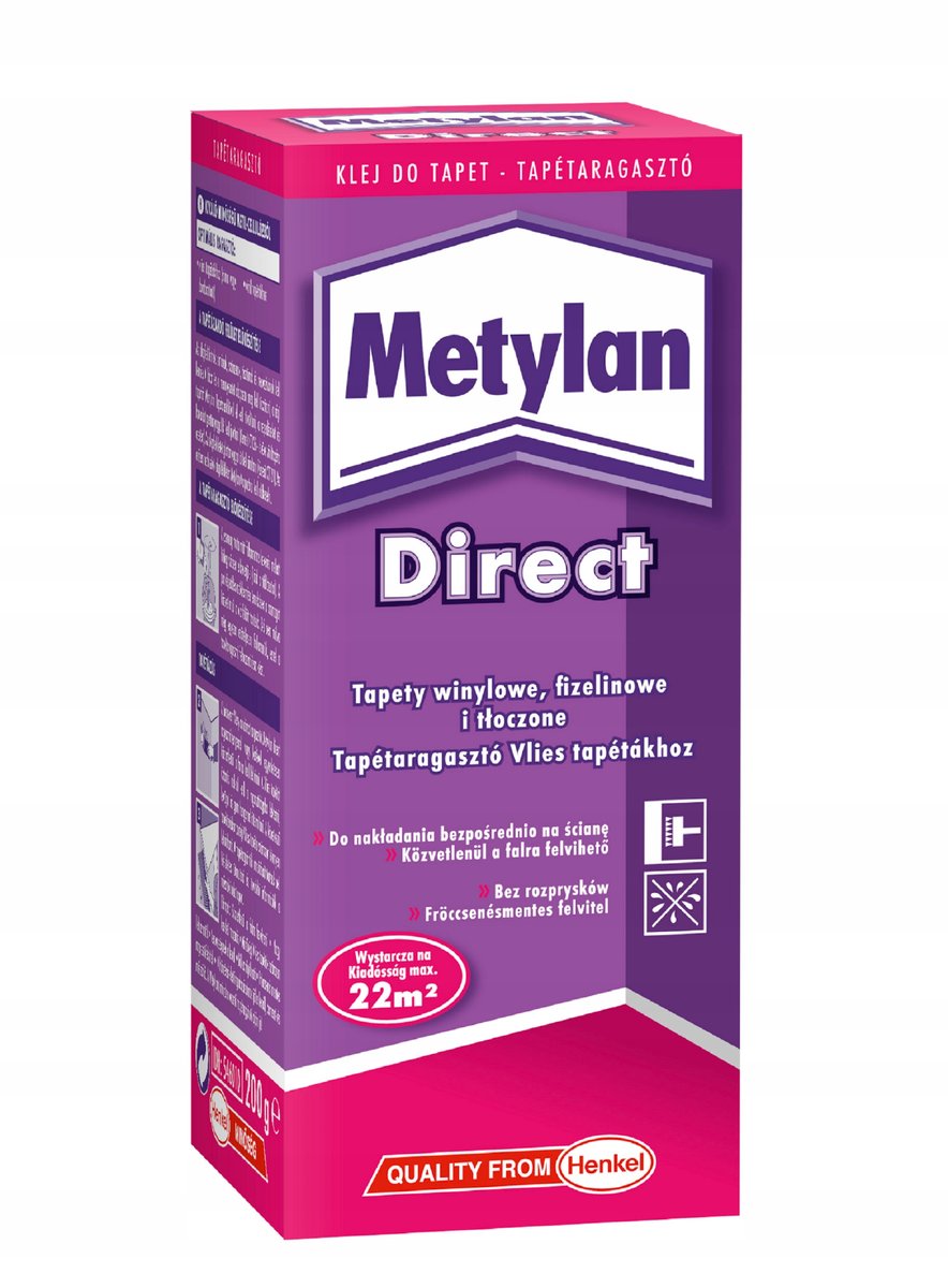 Klej do tapet flizelinowych Metylan Direct 200 g