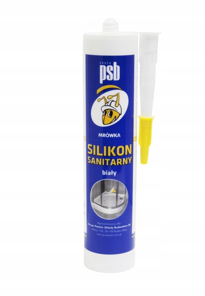 Polskie Sk$277ady Budowlane Psb Silikon Sanitarny Bia$278y 300Ml