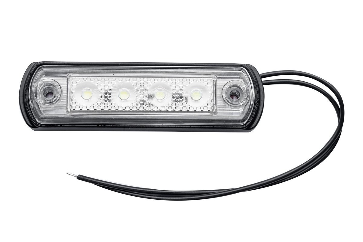 Lampa Obrysowa Led Na Gumowej Podstawie Horpol Biała
