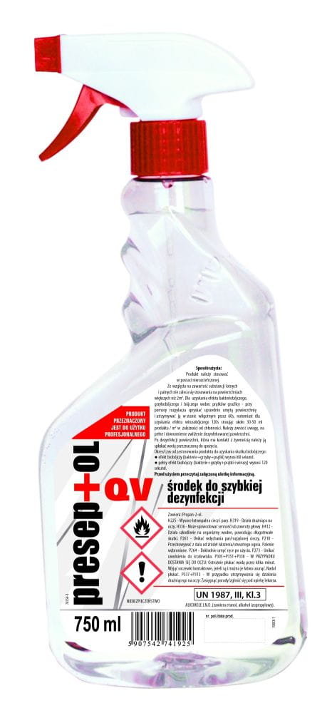 Higiena i bhp Płyn do szybkiej dezynfekcji powierzchni Preseptol - 750ml B39083