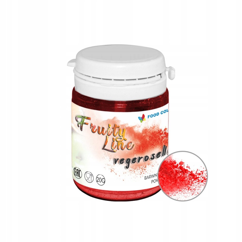 Barwnik W Proszku Naturalny Roselle Czerwony 20G
