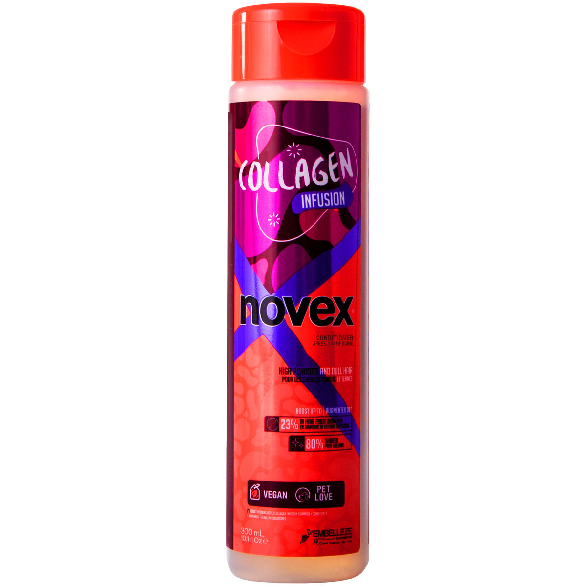 Novex, Collagen Infusion, Odżywka do włosów wysokoporowatych i matowych, 300 ml