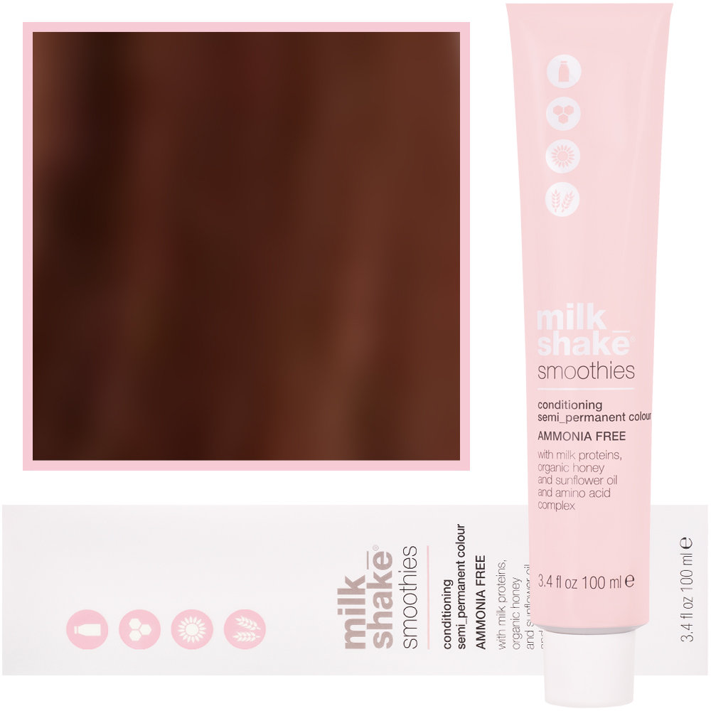 Milk Shake, Smoothies Conditioning Semi-Permanent Colour, Półtrwała farba do włosów bez amoniaku 6,43|6CG, 100 ml