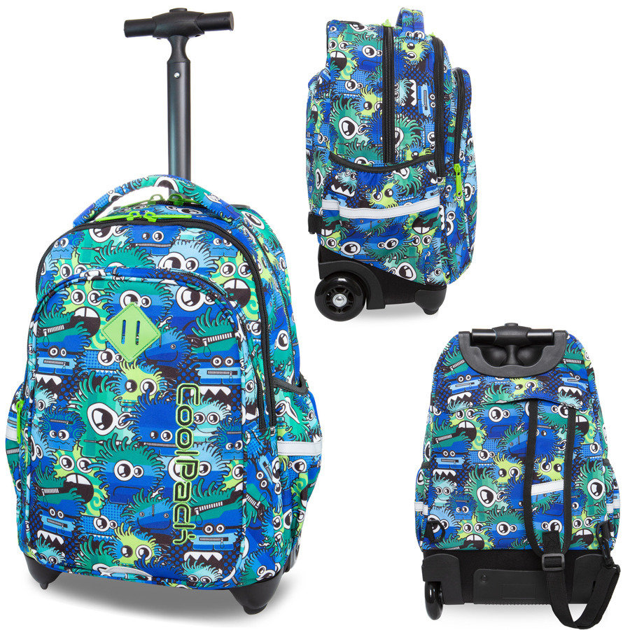 CoolPack Plecak na kółkach Junior Wiggly Eyes Blue B28034