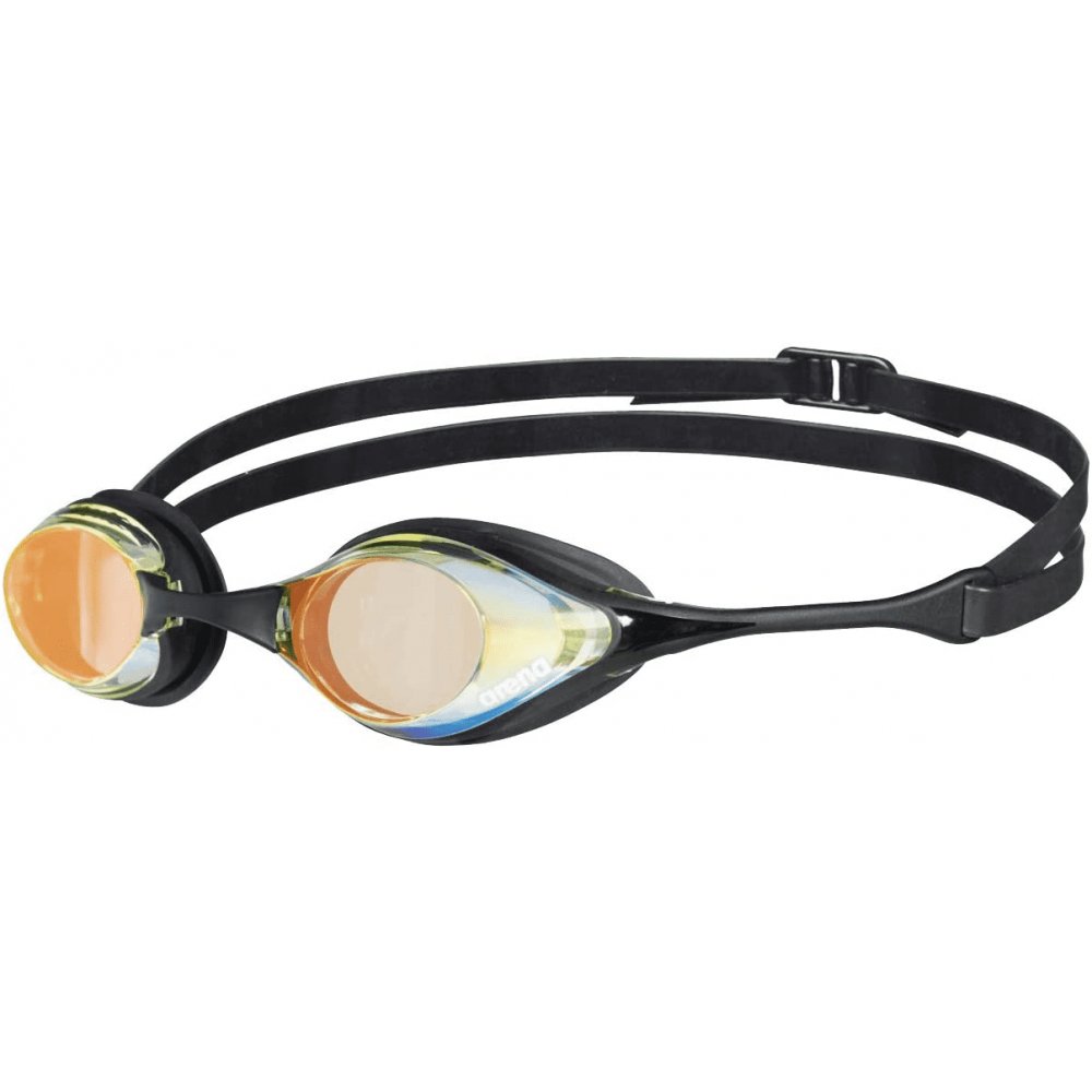 Arena Cobra Swipe Mirror Goggles, yellow copper/black 2021 Okulary do pływania 4196-350-0