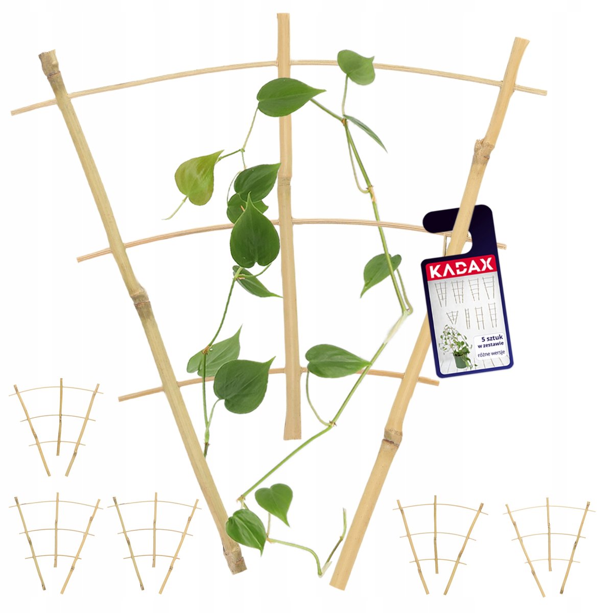 Drabinka bambusowa do roślin 26 cm 5 szt.