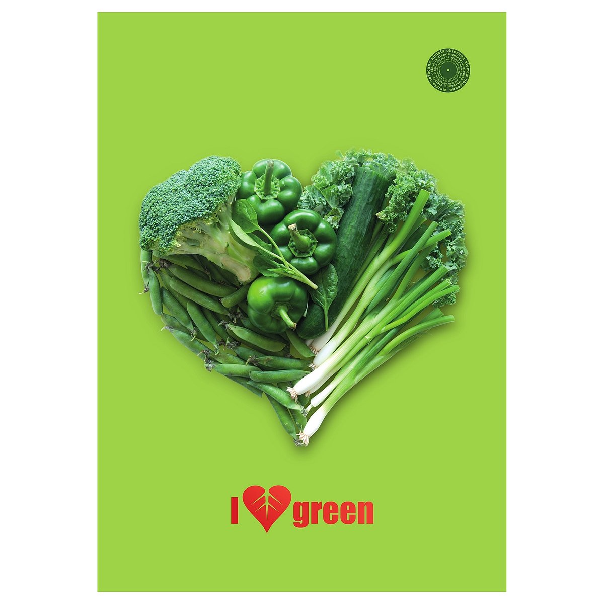 THINK GREEN brulion 96kA5 w kratkę, folia mat + lakier