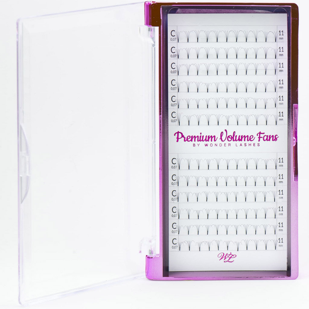 Wonder Lashes Rzęsy Premium 4D Volume Fans C, 11mm