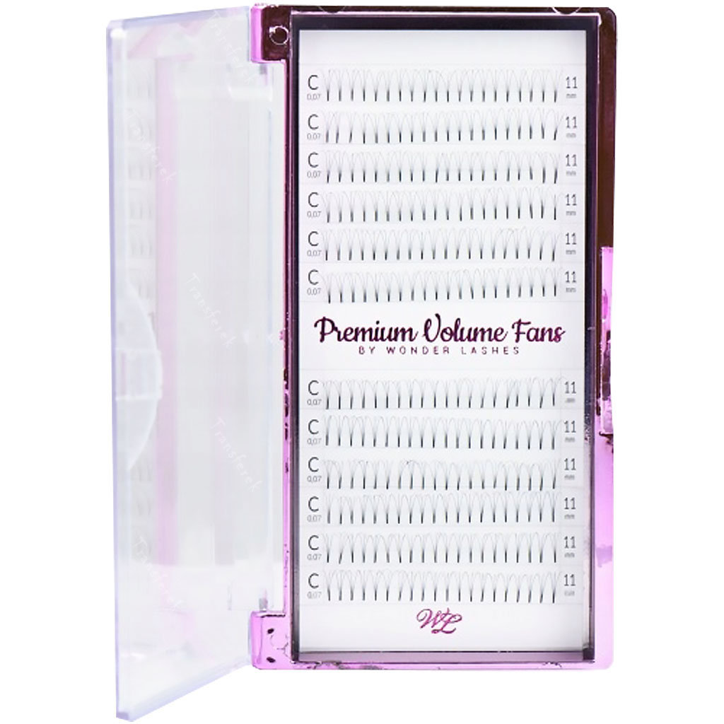 Wonder Lashes Rzęsy Premium 4D Volume Fans C, 8mm