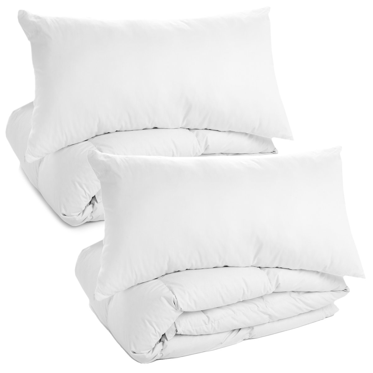 Zestaw Kołdra 140 X 200 Cm +2 Poduszki 40X80 Cm