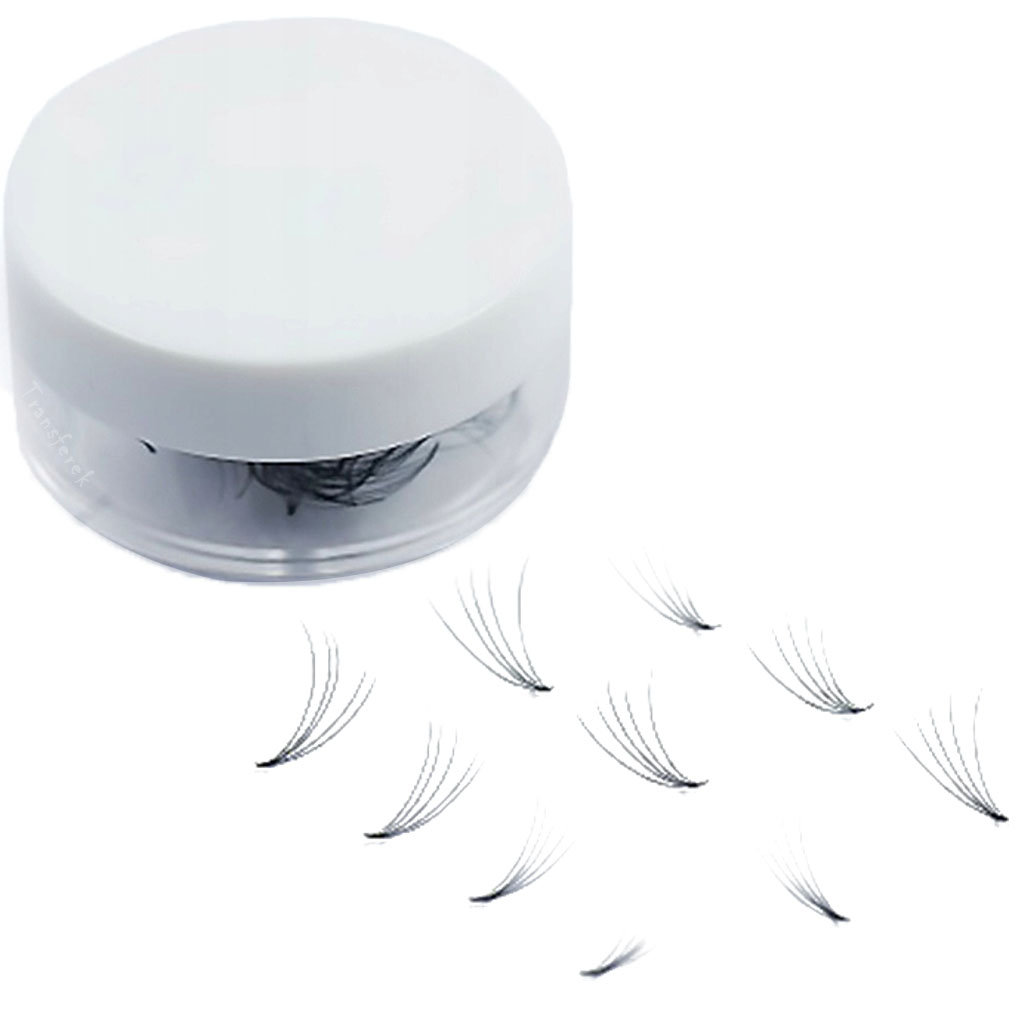 Wonder Lashes, Rzęsy Volume Fans 5D Sypane, C, 8 mm