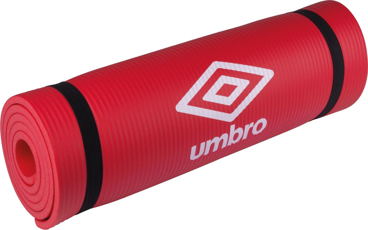 Umbro Mata do fitness yoga z taśmą transportową czerwony)