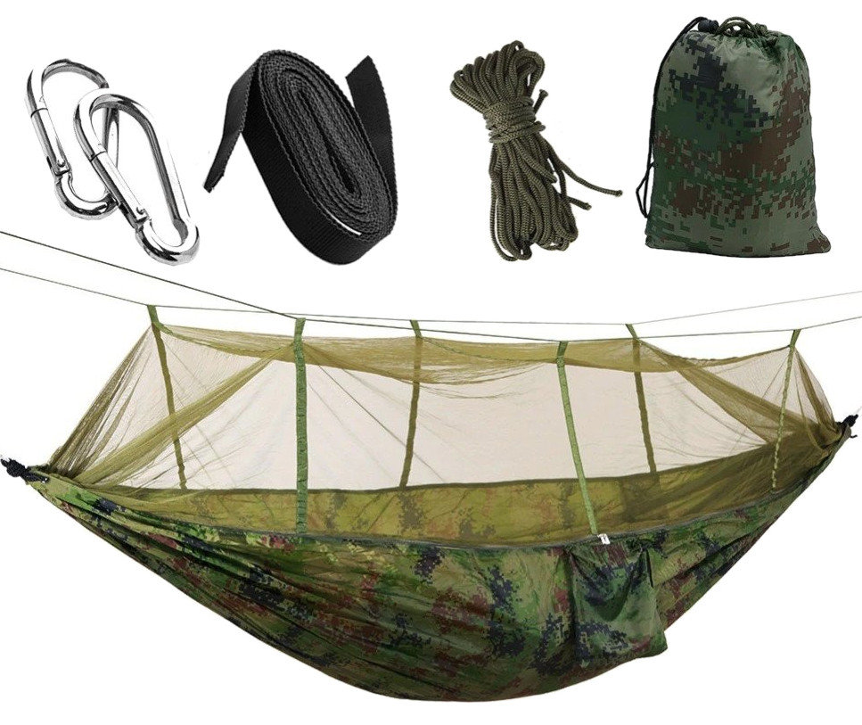 Hamak Z Moskitierą Turystyczny Survivalowy 260X140 D322