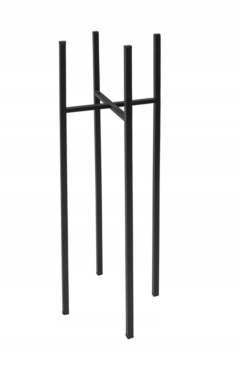 Kwietnik stojący stalowy Sabatini 87 x 18 cm, czarny