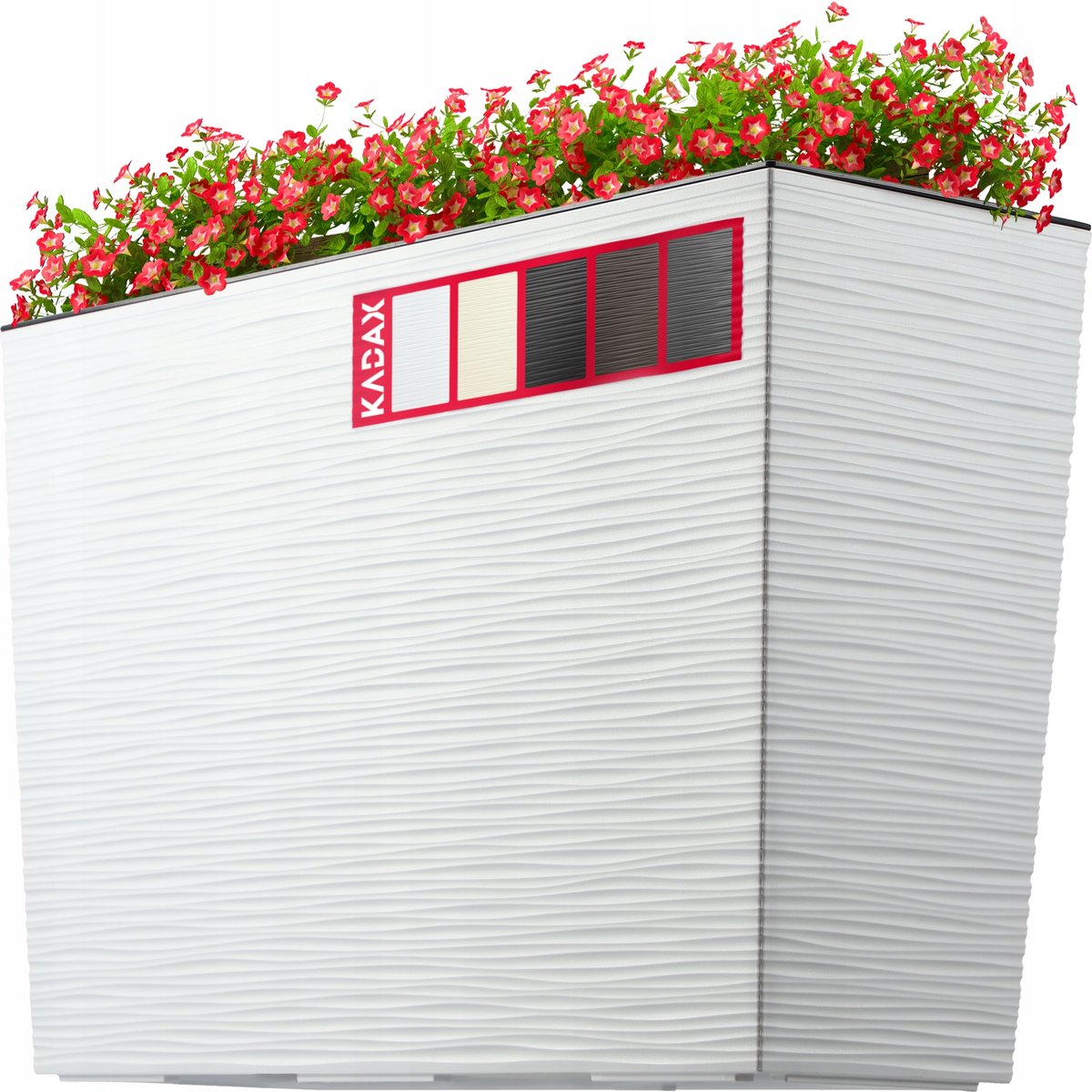 Donica ogrodowa dłuto 56 x 19 cm, biały