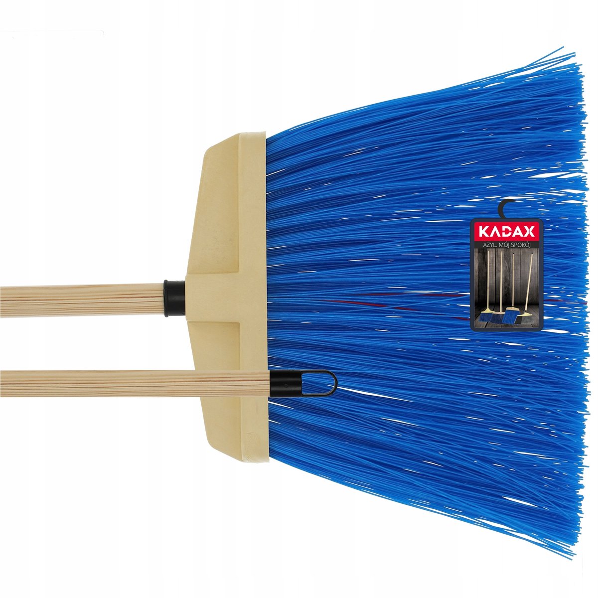 Фото - Інвентар для прибирання Kadax Miotła do zamiatania Solarino 36 x 152 cm, niebieska 