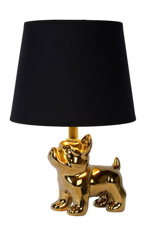 Lucide EXTRAVAGANZA SIR WINSTON Czarny | Złoty E14 Lampka stołowa 13533/81/10 13533/81/10