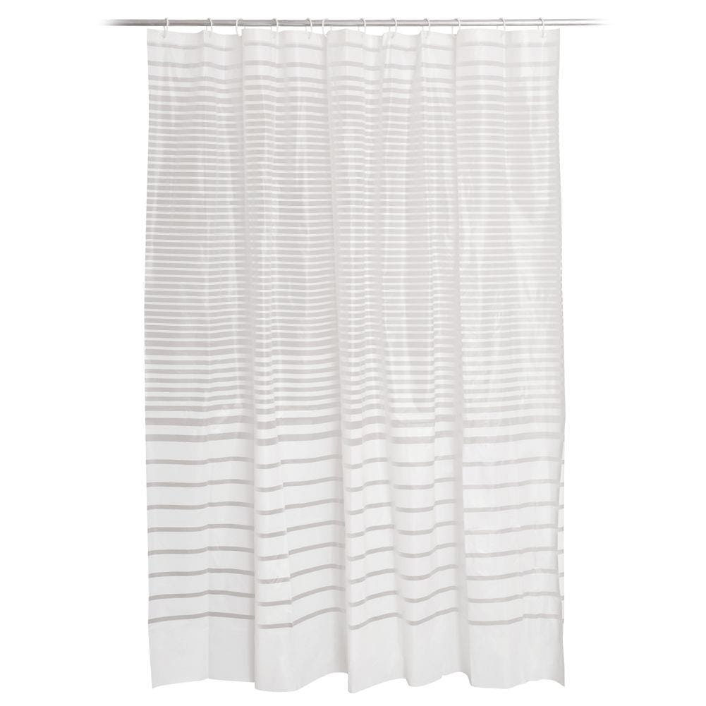 Bathroom Solutions Zasłona prysznicowa pod prysznic gruba haczyki 530210-W3