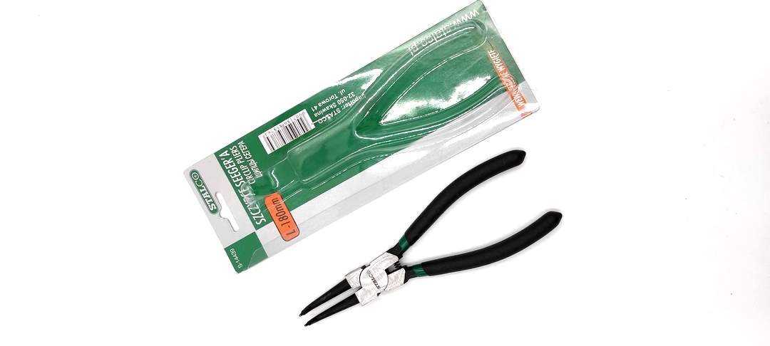 STALCO szczypce SEEGERA WEWNĘTRZNE WYGIĘTE 180 mm S-14439
